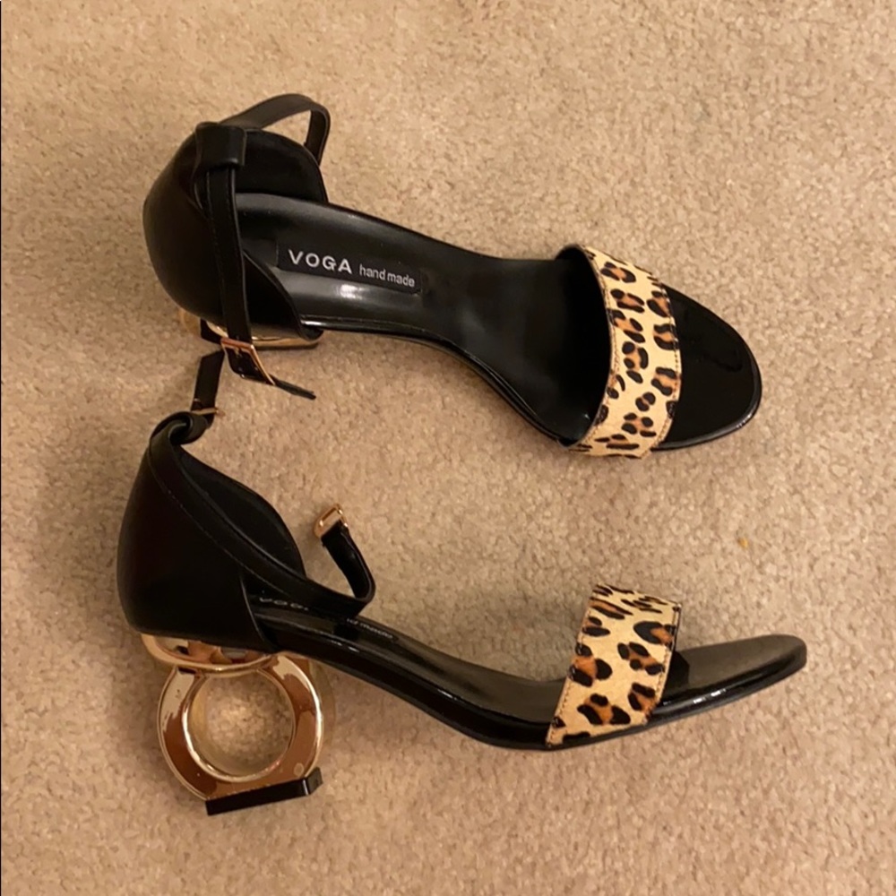 VOGA handmade leopard sandals. 7